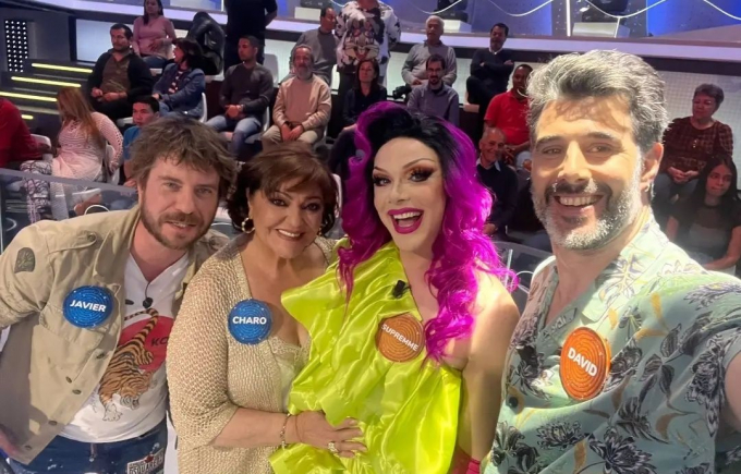 Los invitados de 'Pasapalabra': Javier Collado, Charo Reina, Supremme de Luxe y David Amor