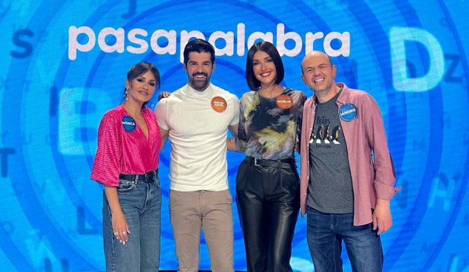 Los invitados de 'Pasapalabra': Mónica Cruz, Miguel Ángel Muñoz, Noelia López y Jandro