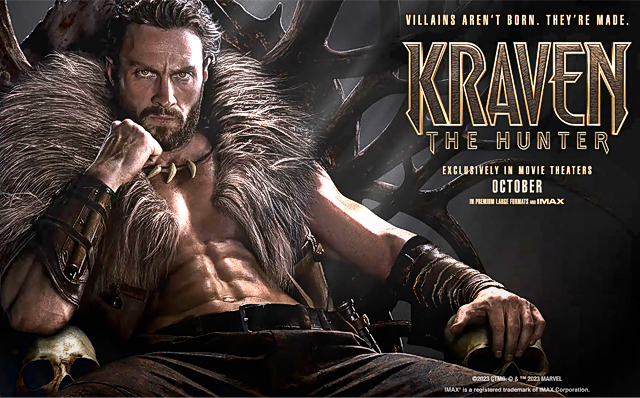 Espectacular primer tráiler de 'Kraven The Hunter'