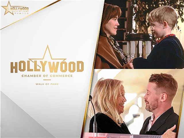 Madre e hijo de 'Solo en casa' juntos en la entrega de la estrella de Macaulay Culkin en Hollywood
