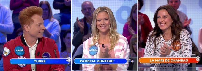 Nuevos invitados de 'Pasapalabra':  Patricia Montero, Álex Adróver, Yunke y La Mari de Chambao