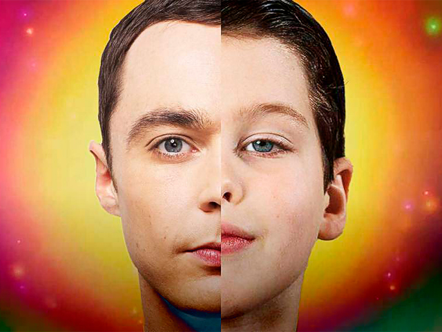 El joven y el viejo Sheldon se encuentran en el plató de 'Young Sheldon'