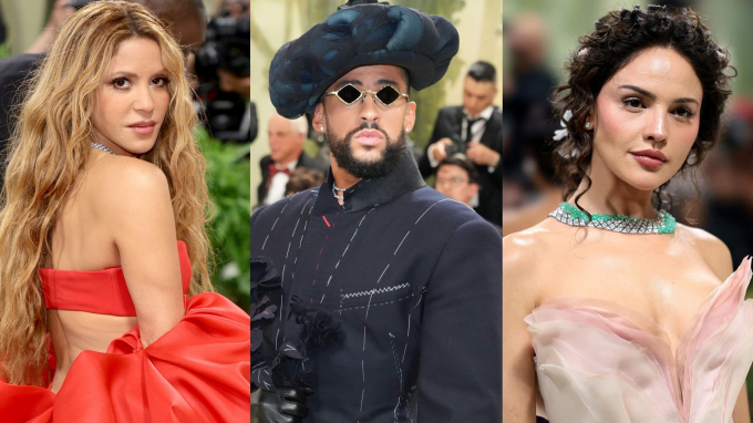 Deslumbrantes y atrevidos: El impacto latino en la Met Gala 2024