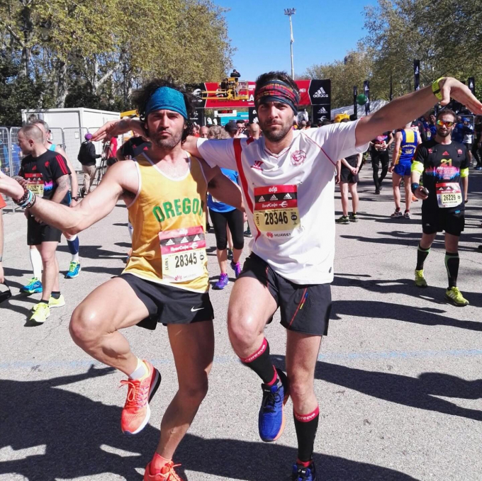 Roberto Leal y Raúl Gómez y sus maratones