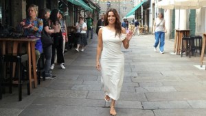 Eva Longoria deslumbra a Compostela con su última película