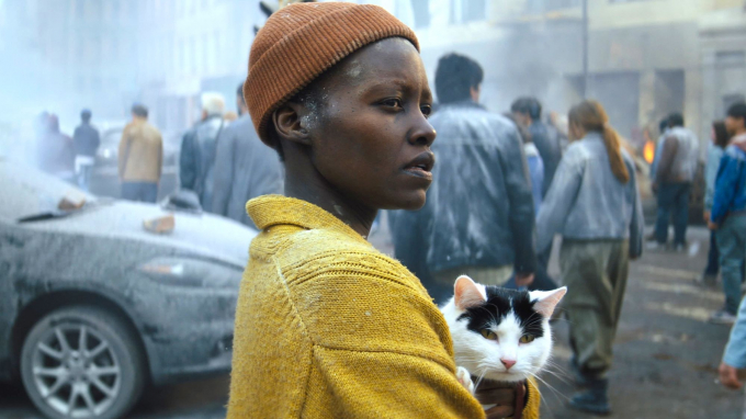 El encantador felino de Lupita Nyong'o en 'Un lugar en silencio: Día uno'
