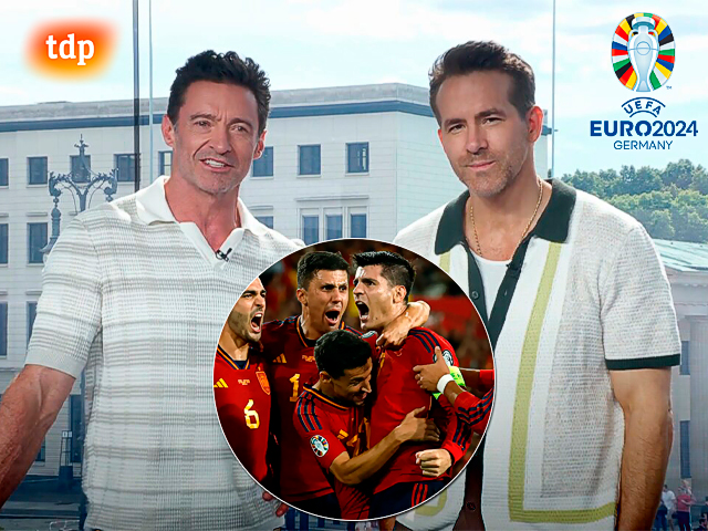 Ryan Reynolds y Hugh Jackman animan a España en la Eurocopa desde Teledeporte