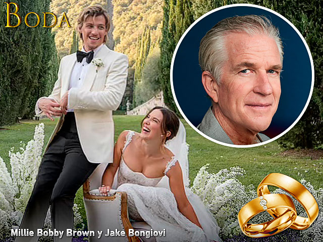 El 'padre' en la ficción de Once ofició la boda de Millie Bobby Brown