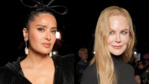 Tenso encontronazo entre Nicole Kidman y Salma Hayek en el desfile de Balenciaga