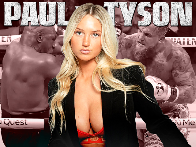 Descubre a Sydney Thomas, la 'ring girl' del combate entre Tyson y Paul que ha conquistado las redes