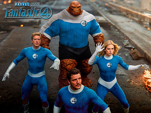 Los fans de Marvel ya pueden disfrutar del nuevo y navideño póster de 'The Fantastic Four: First Steps'