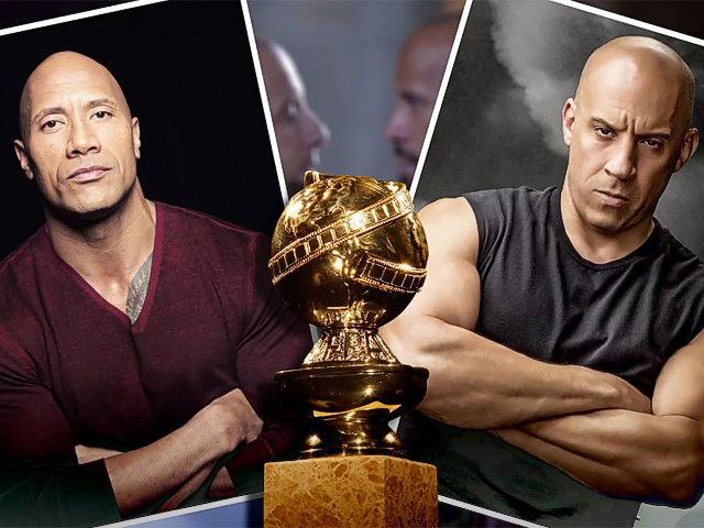 Vin Diesel saluda a Dwayne Johnson en los Globos de Oro reavivando su polémica relación