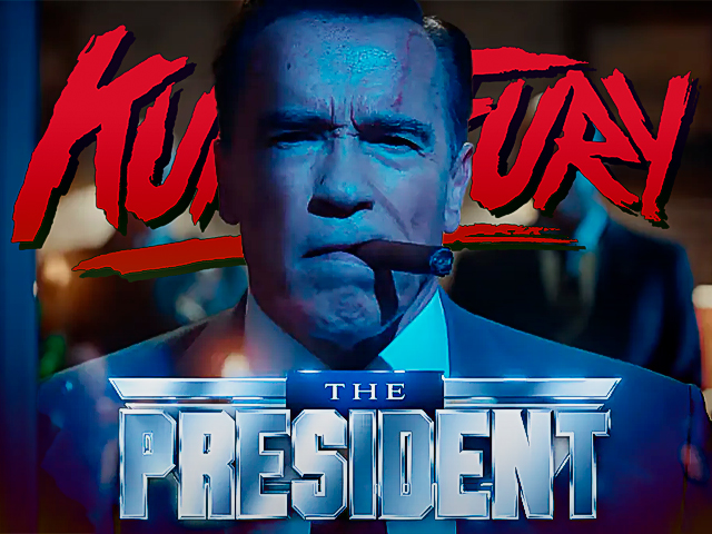 Primer tráiler extendido de 'Kung Fury 2' con Arnold Schwarzenegger de presidente de los Estados Unidos
