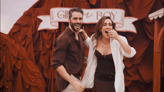 Sara Corrales y Damián Pasquini revelan el género de su primer bebé