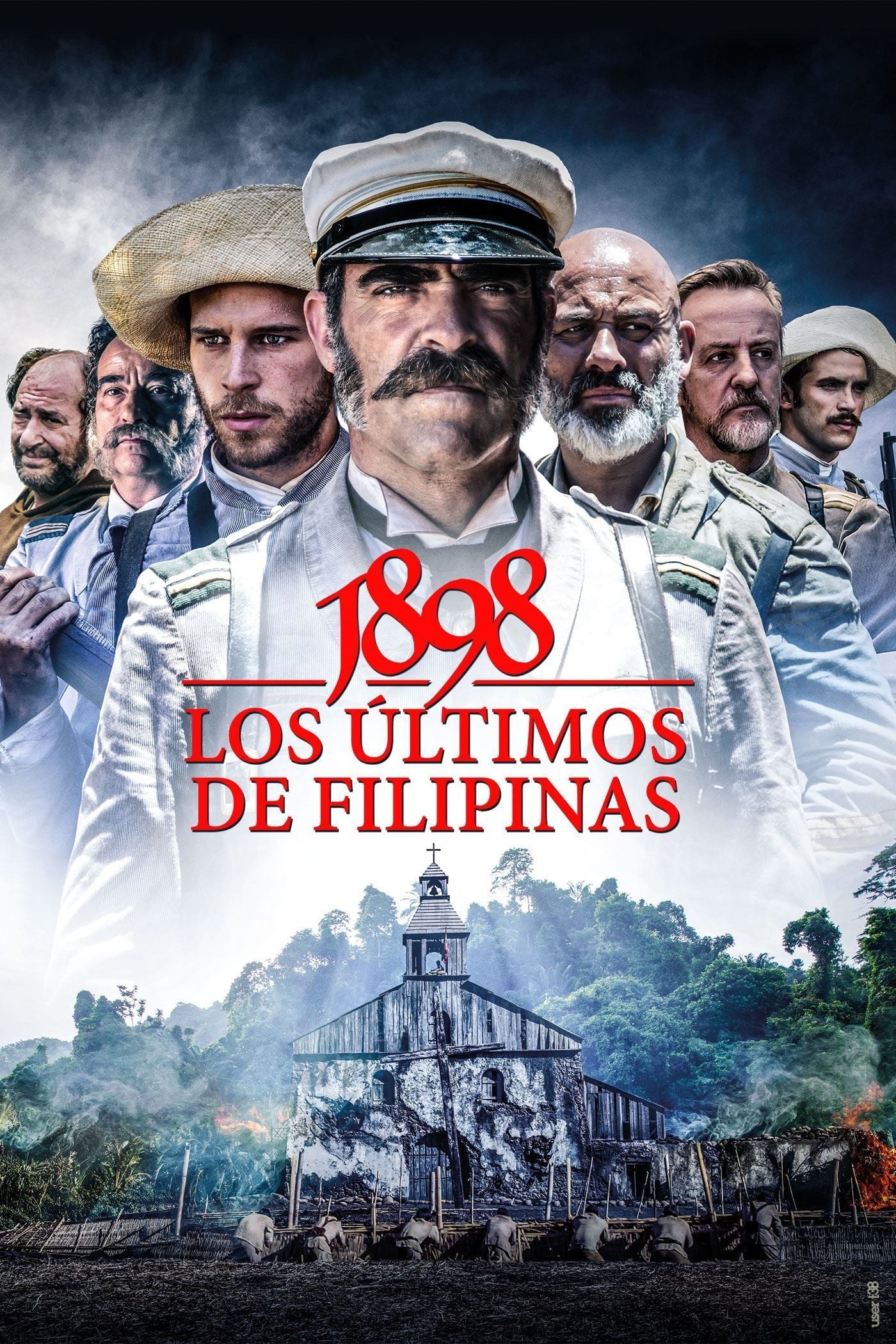 Poster de 1898. LOS ÚLTIMOS DE FILIPINAS en español