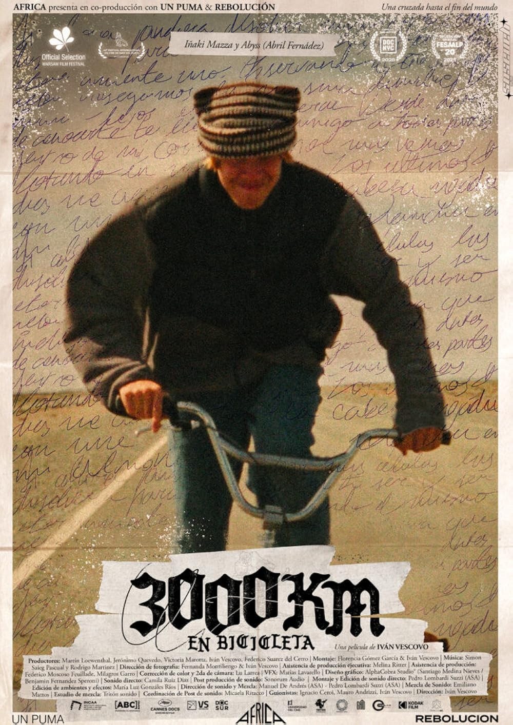 Poster de 3000 KM EN BICICLETA