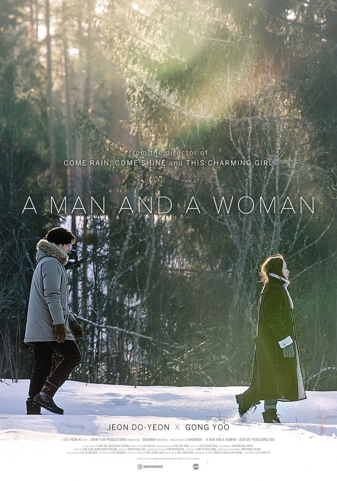 Poster de A MAN AND A WOMAN en inglés