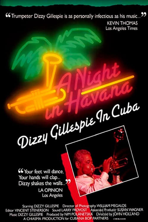 Poster de A NIGHT IN HAVANA: DIZZY GILLESPIE IN CUBA en inglés