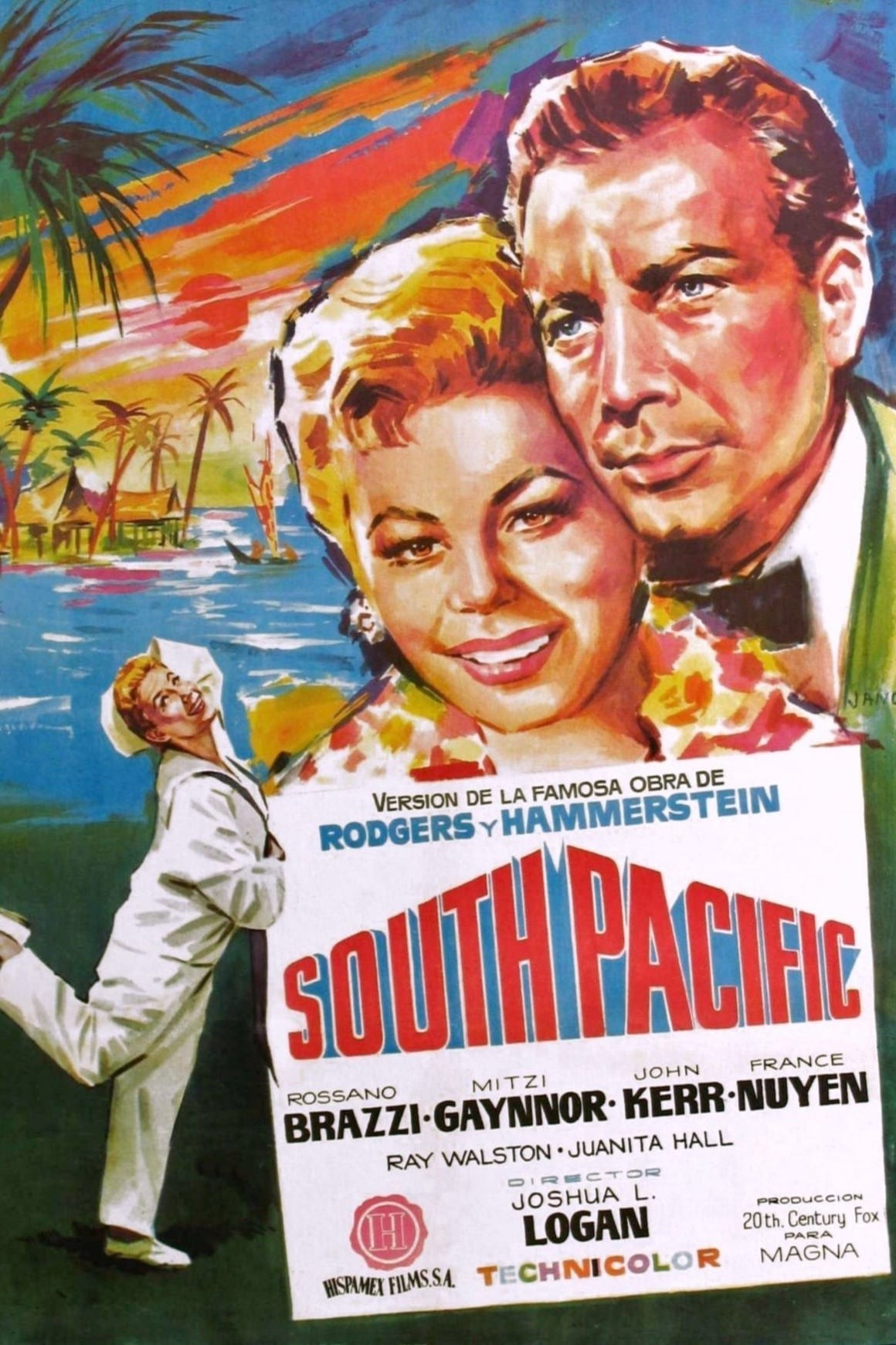 Poster de AL SUR DEL PACÍFICO en español