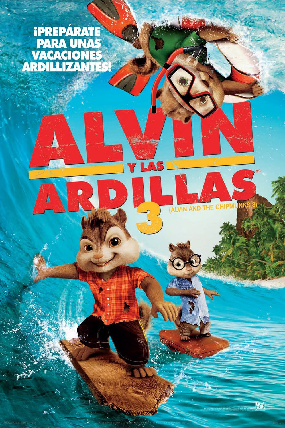 Poster de ALVIN Y LAS ARDILLAS 3 en español