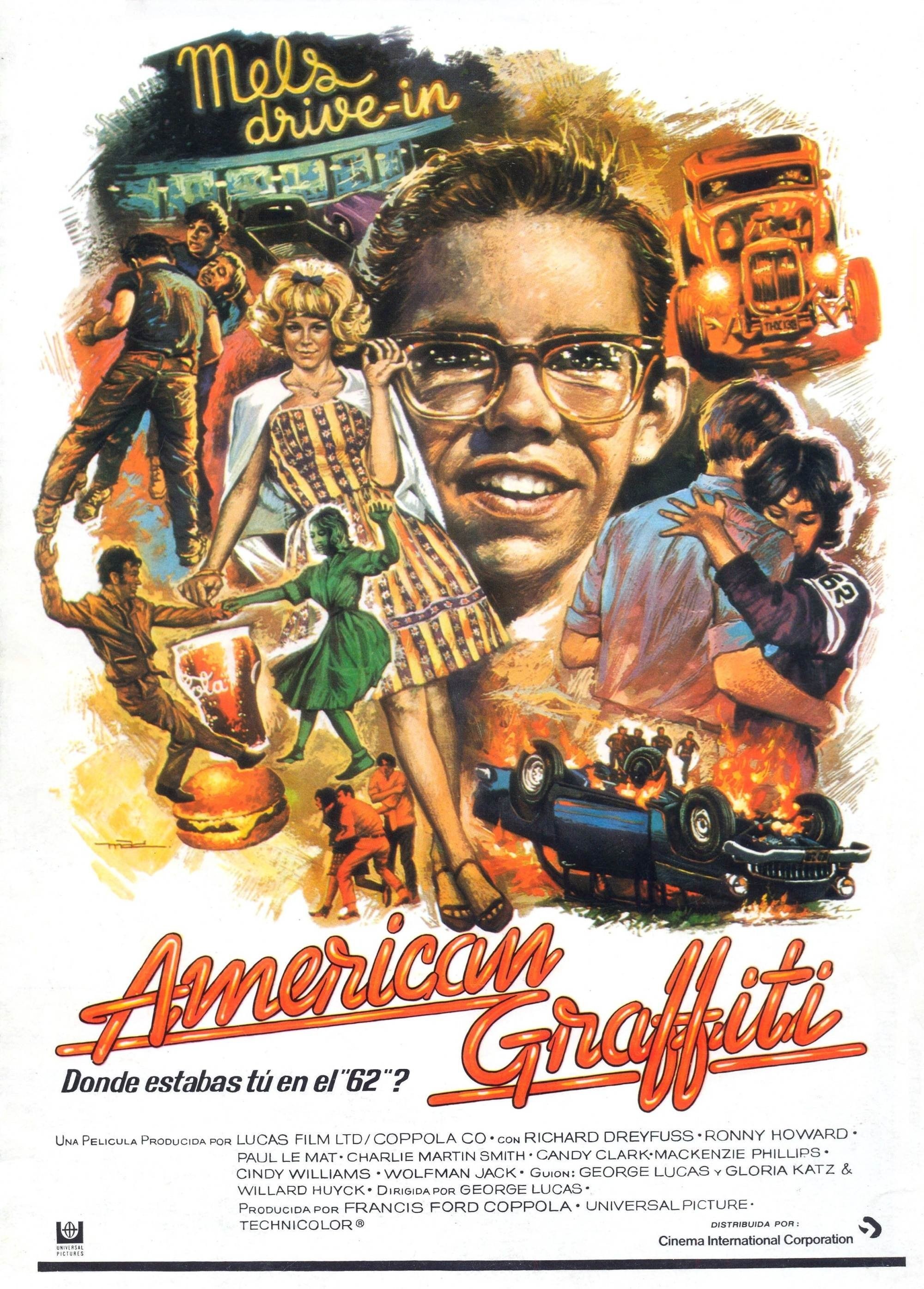 Poster de AMERICAN GRAFFITI en español
