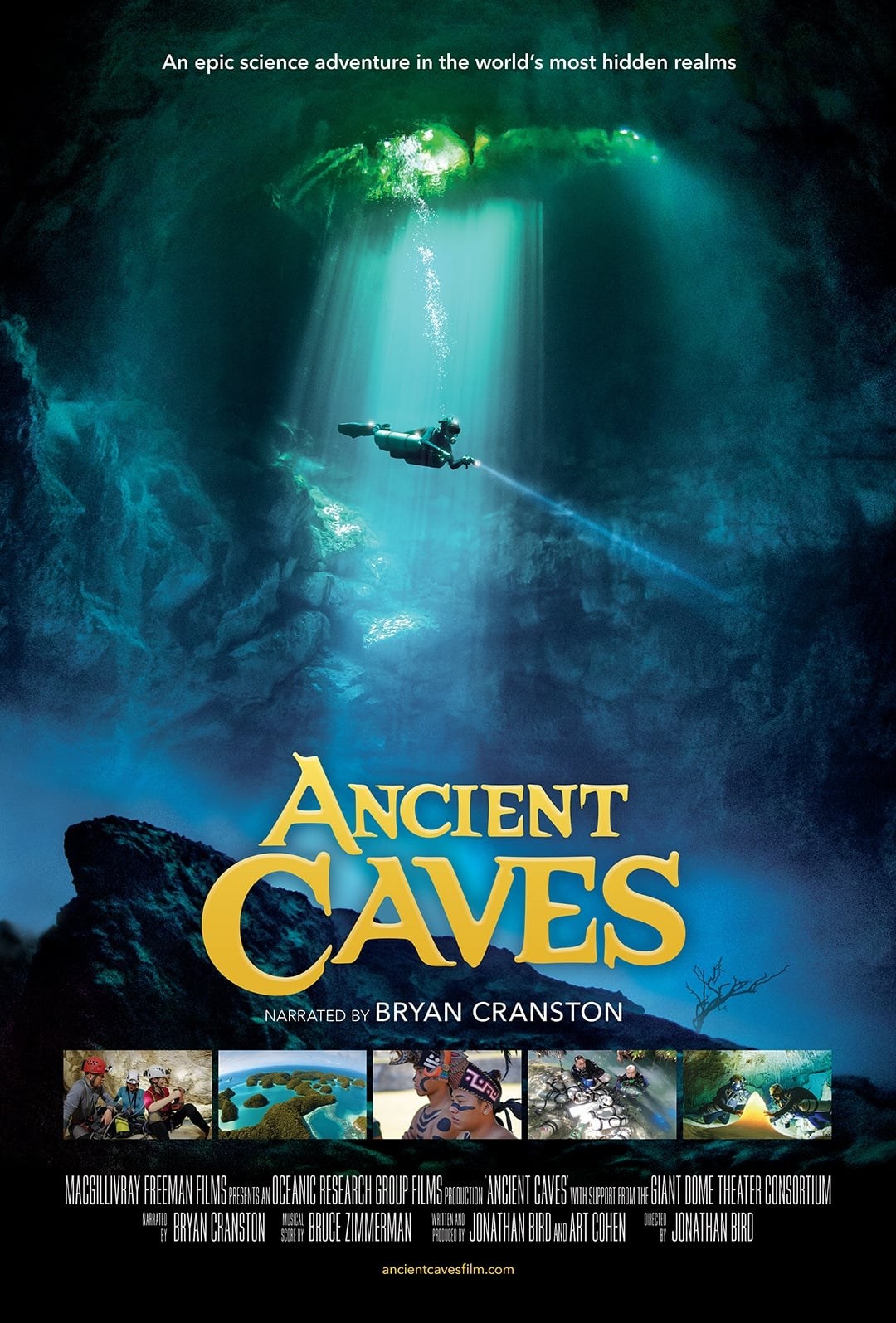 Poster de ANCIENT CAVES en inglés