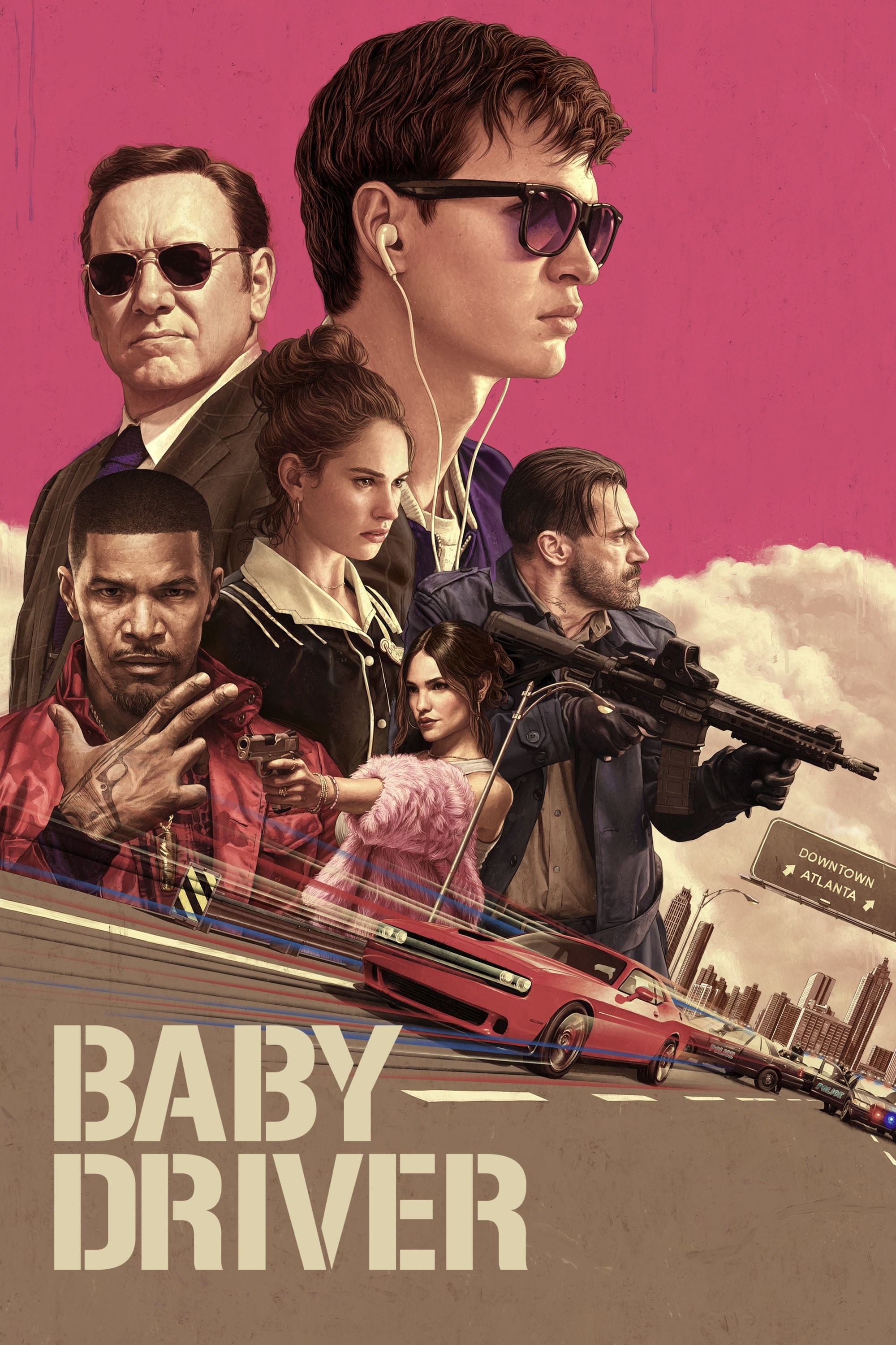 Poster de BABY DRIVER en inglés