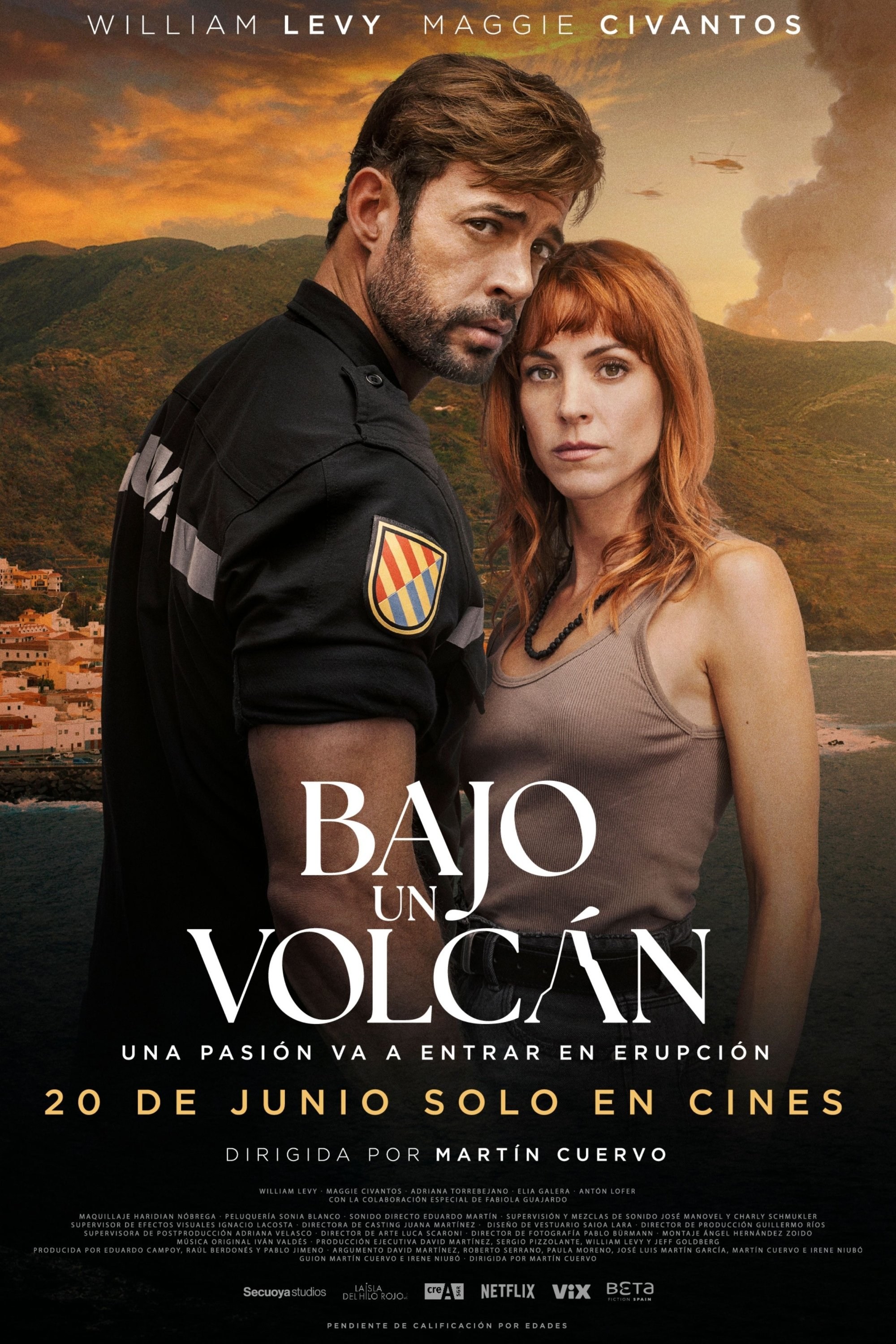 Poster de BAJO UN VOLCÁN en español