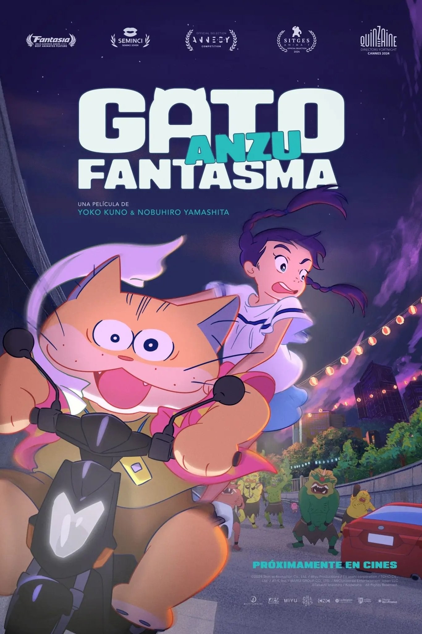 Poster de ANZU. GATO FANTASMA en español