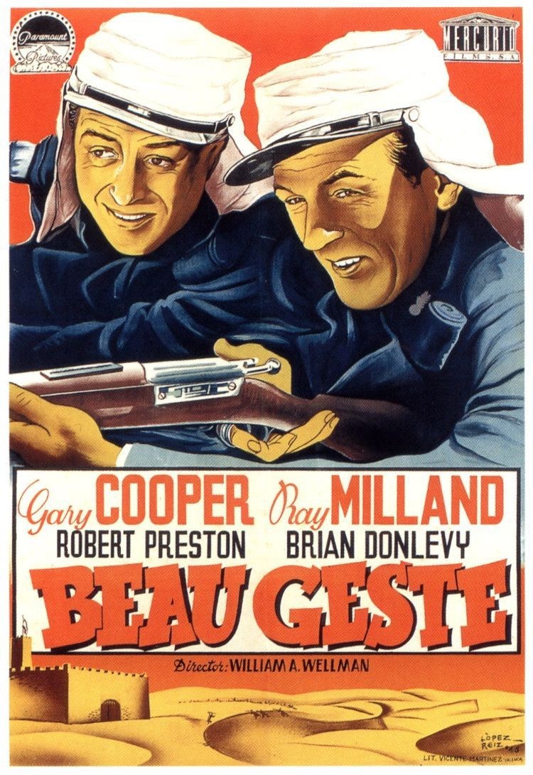 Poster de BEAU GESTE en español