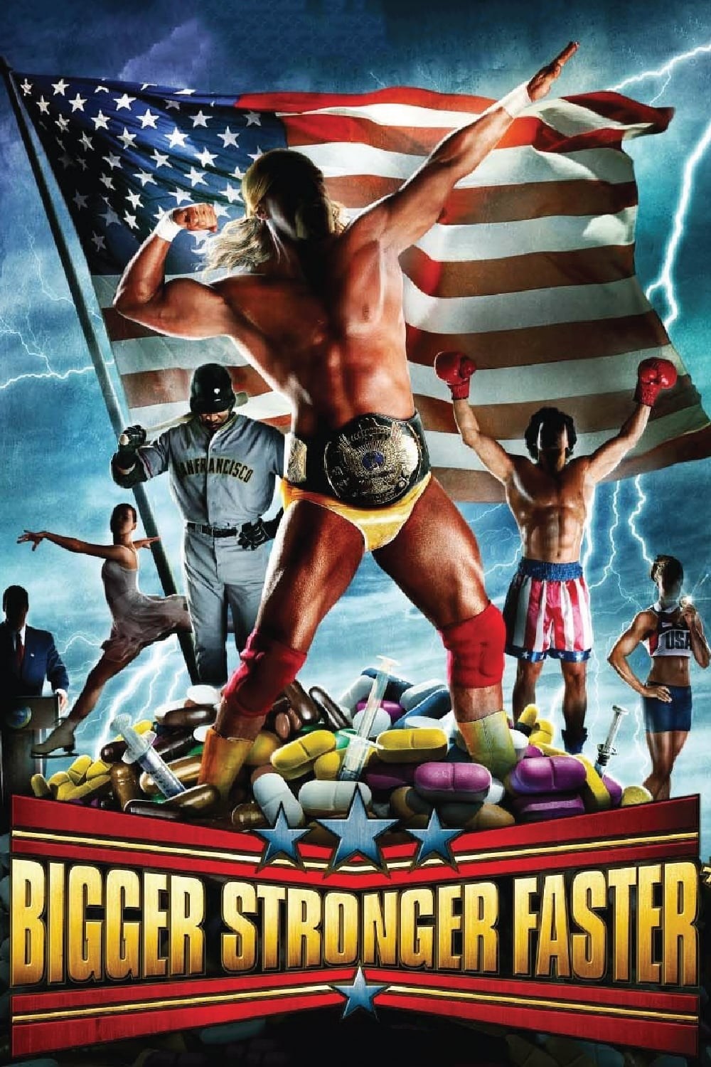 Poster de BIGGER STRONGER FASTER* en inglés