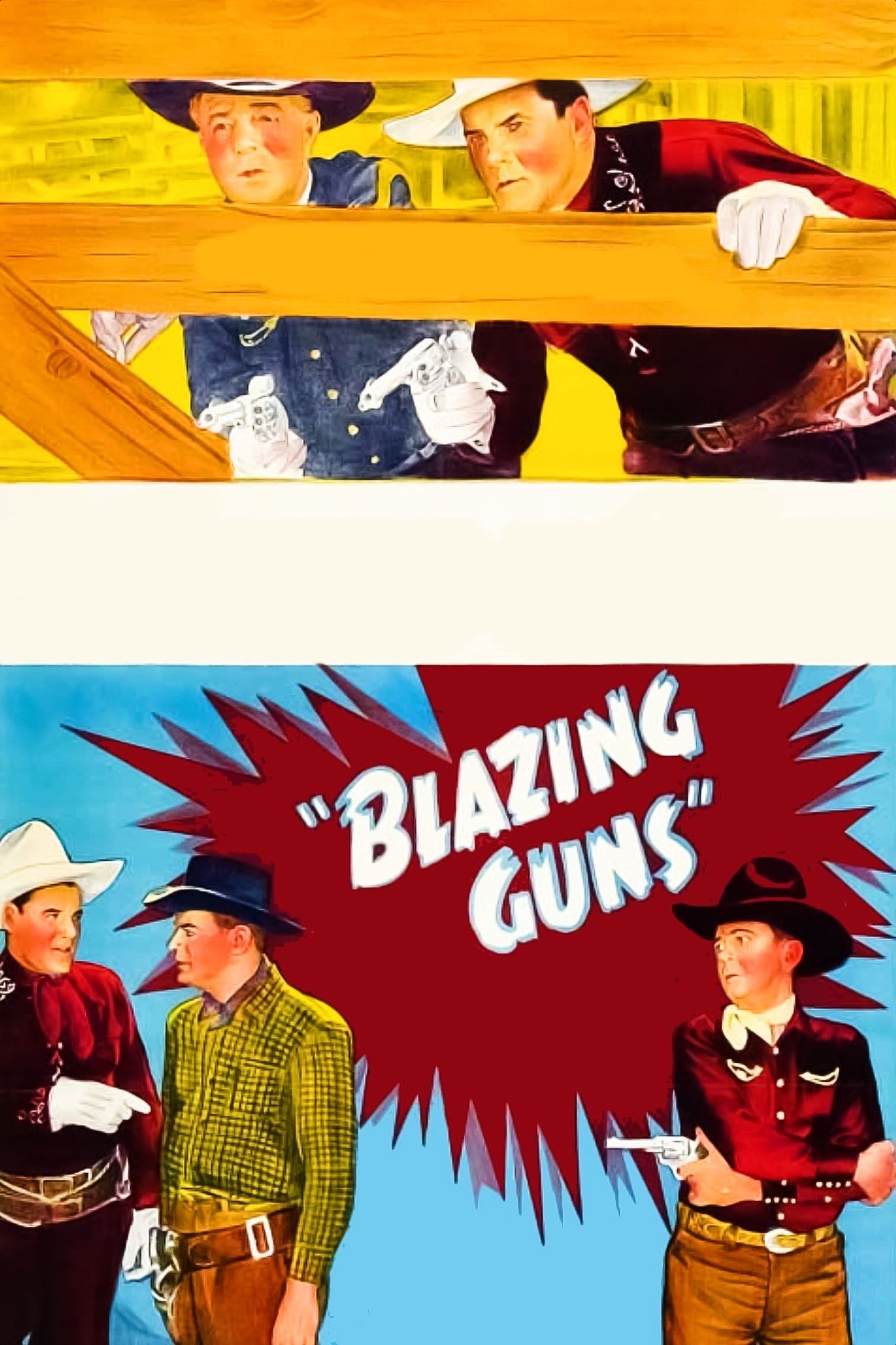 Poster de BLAZING GUNS en inglés