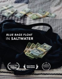 Blue Bags Float in Saltwater
