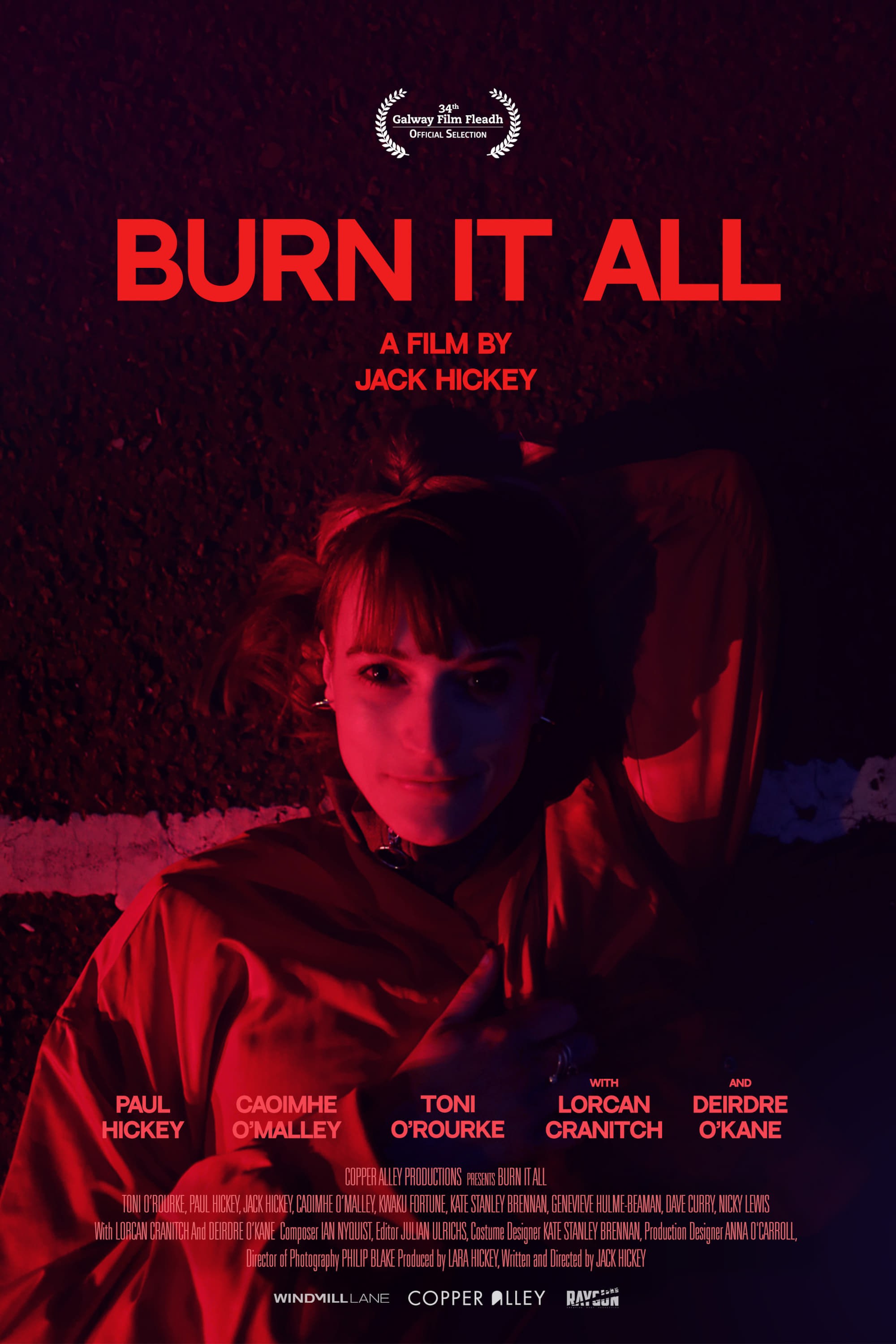 Poster de BURN IT ALL en inglés