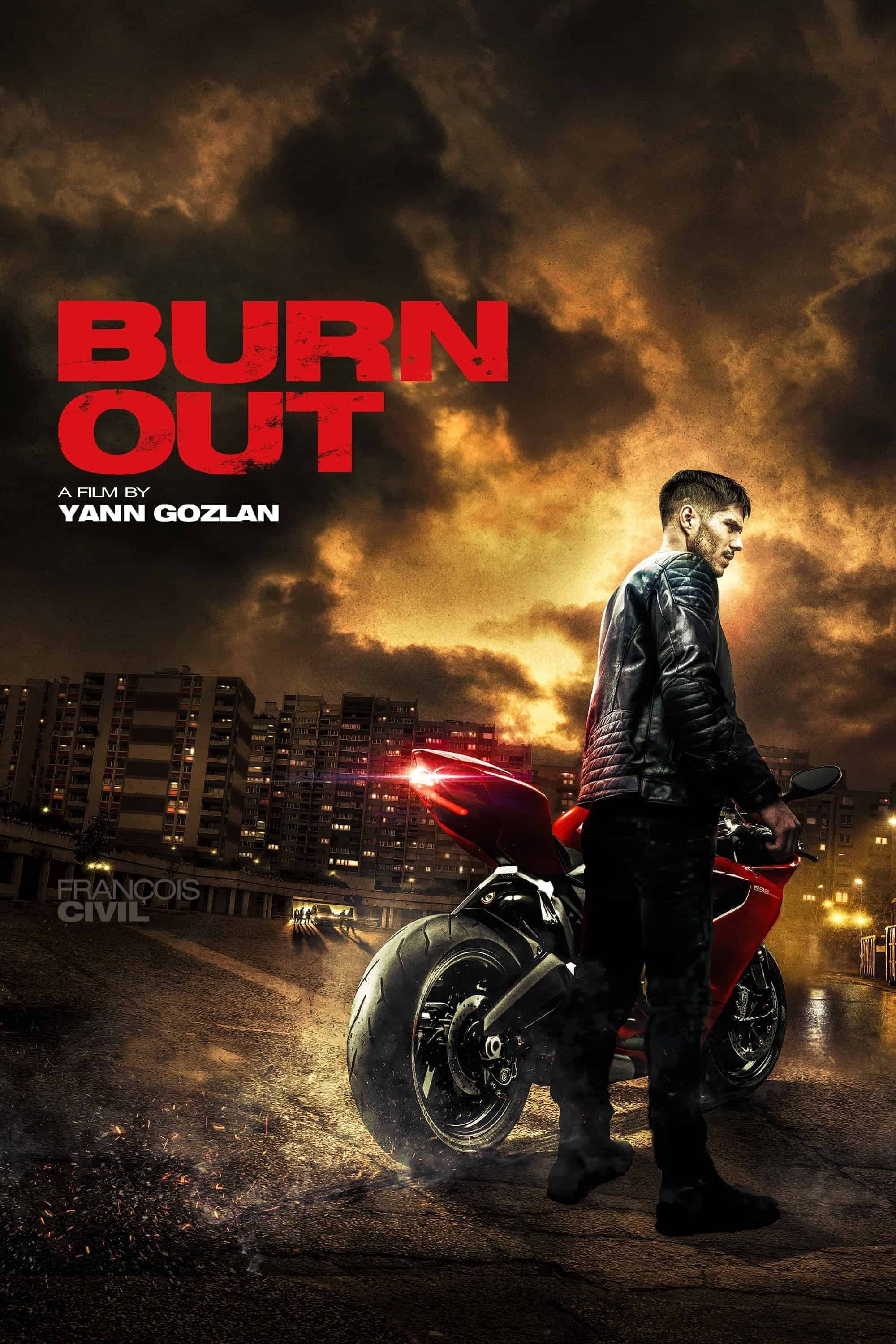 Poster de BURN OUT en inglés