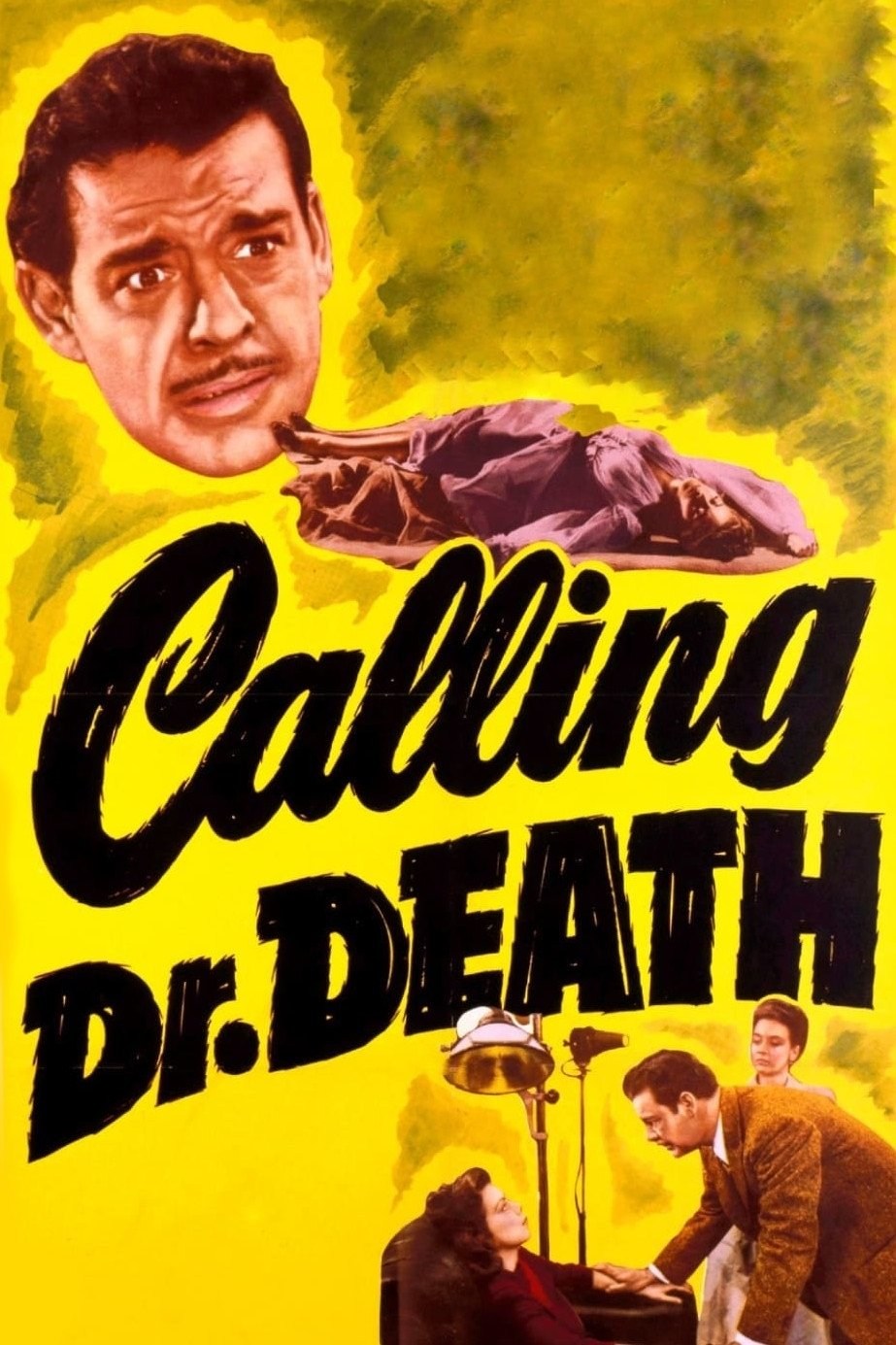 Poster de CALLING DR. DEATH en inglés