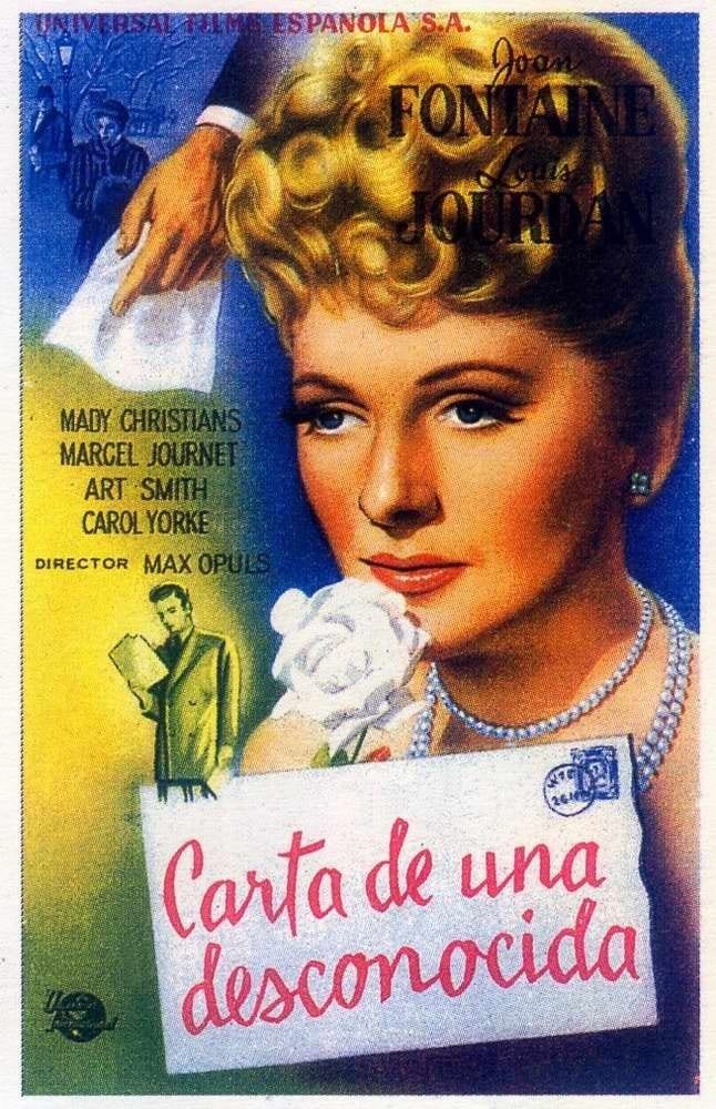 Poster de CARTA DE UNA DESCONOCIDA en español