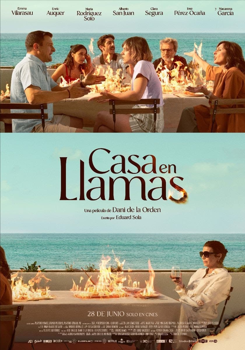 Poster de CASA EN LLAMAS en español