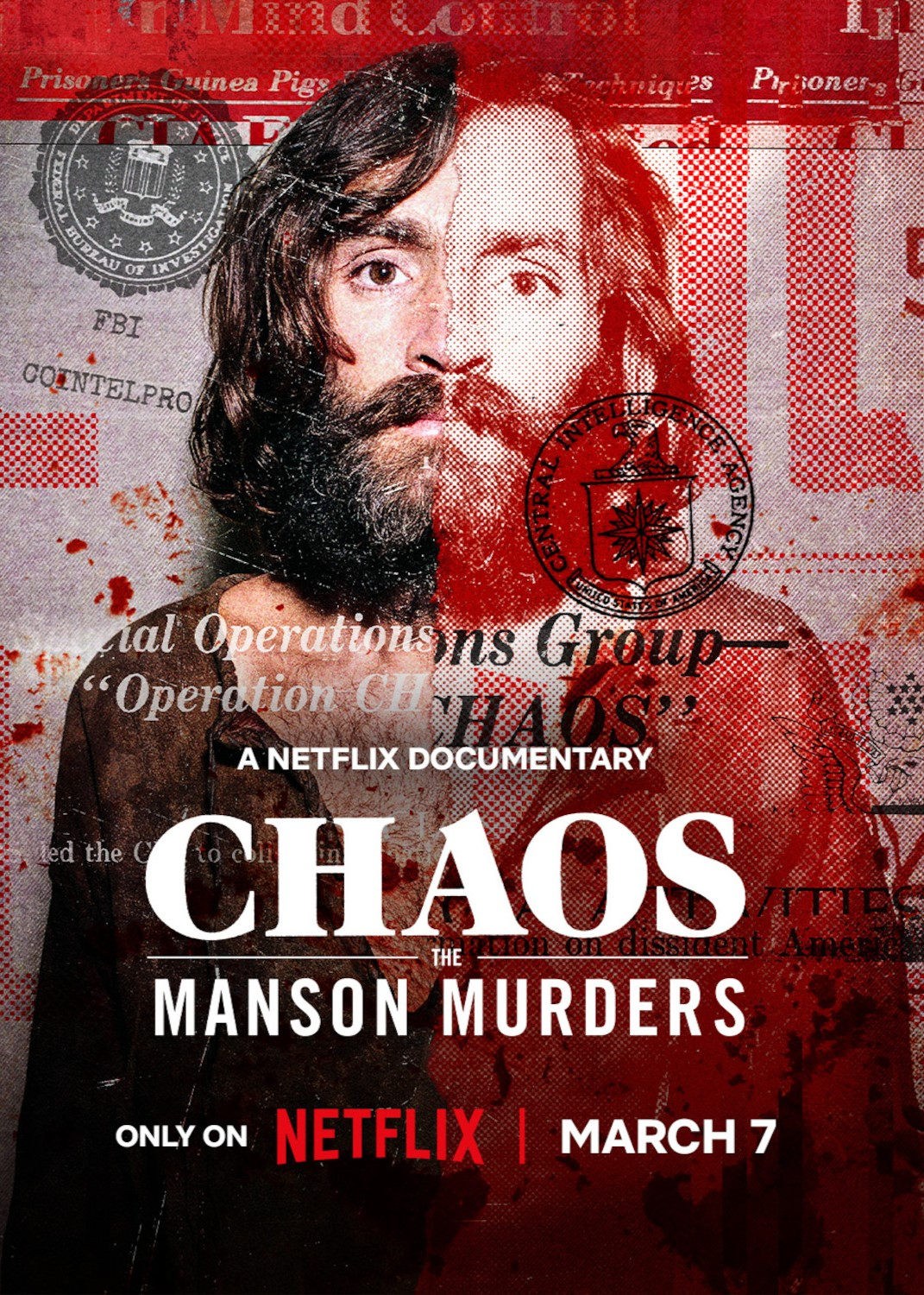Poster de CAOS: LOS CRÍMENES DE MANSON en inglés