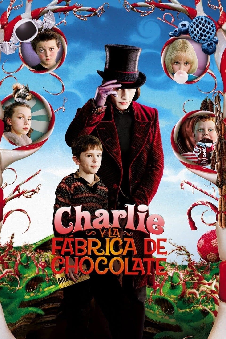 Poster de CHARLIE Y LA FÁBRICA DE CHOCOLATE en español
