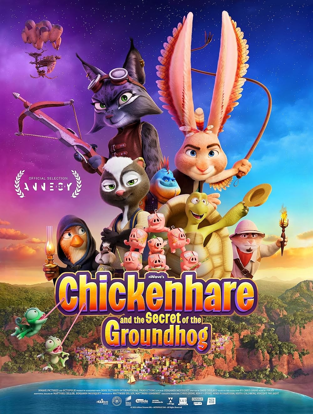 Poster de CHICKENHARE AND THE SECRET OF THE GROUNDHOG