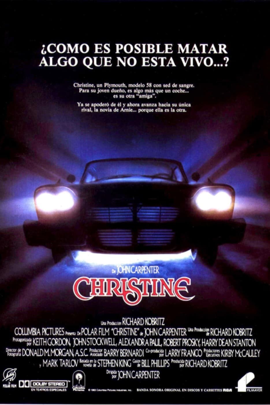 Poster de CHRISTINE en español