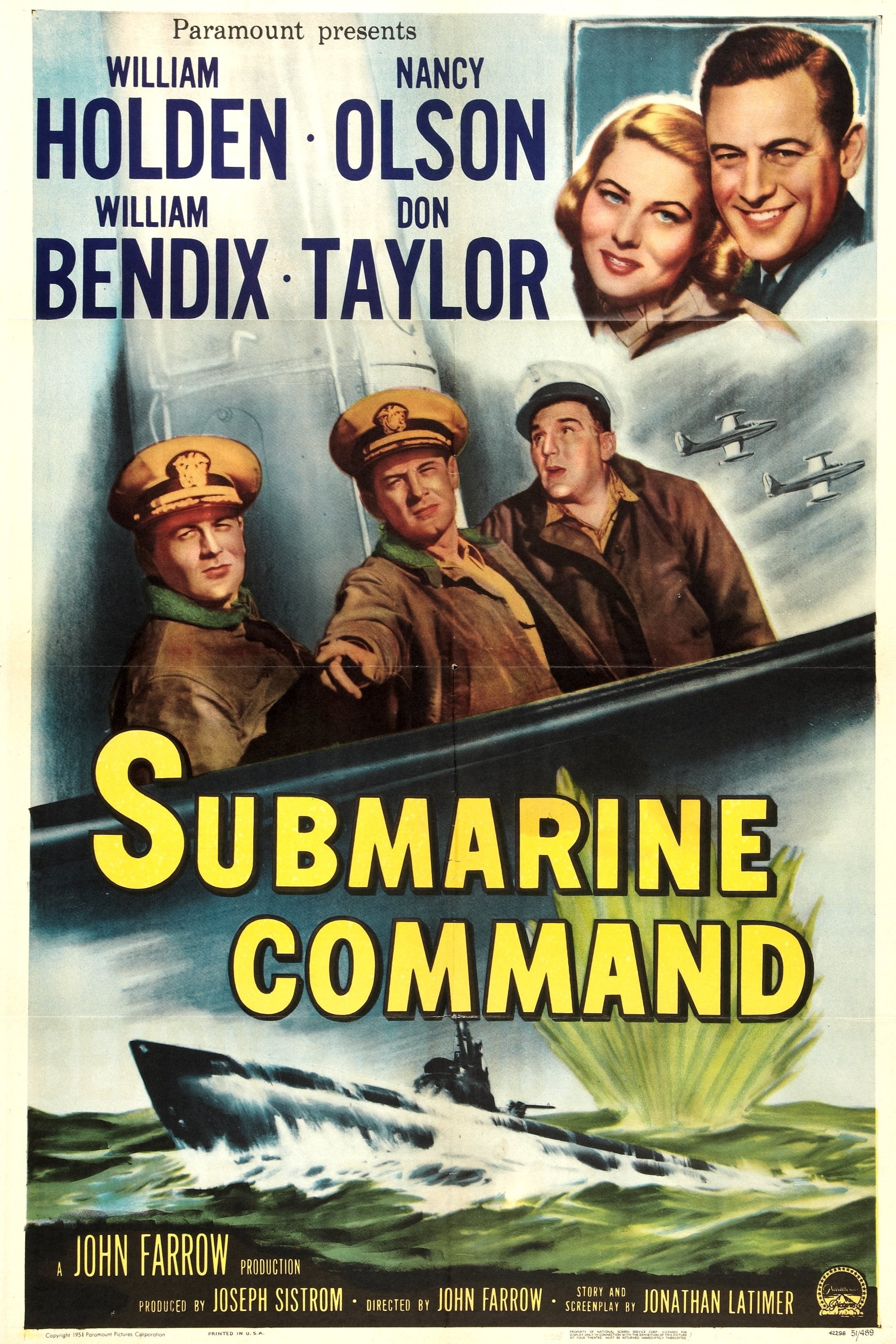 Poster de COMANDO SUBMARINO en inglés