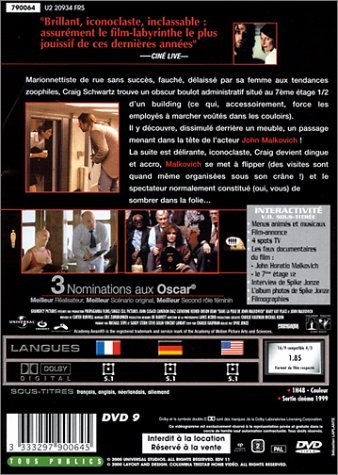 Poster de CÓMO SER JOHN MALKOVICH