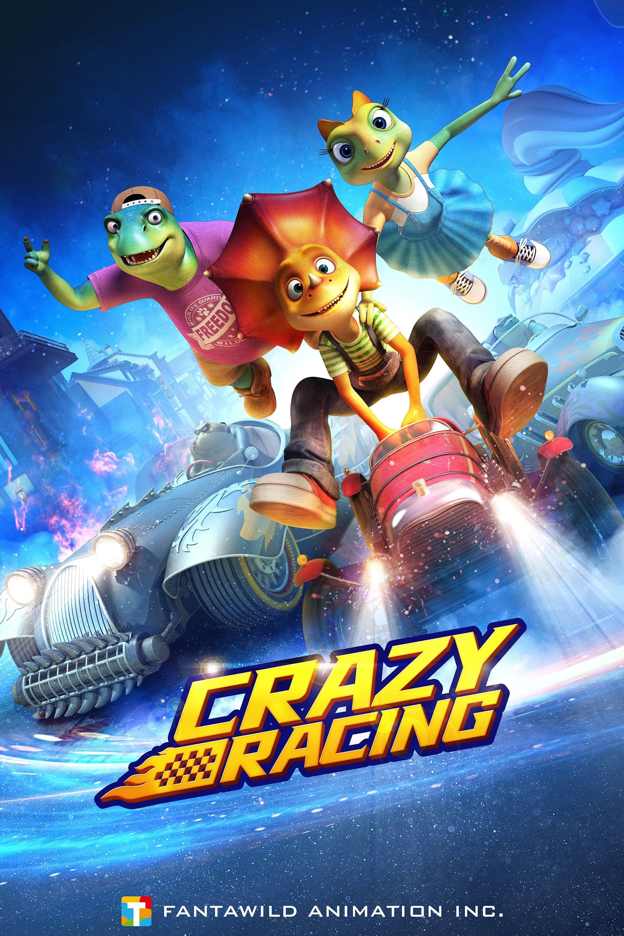 Poster de CRAZY RACING en inglés