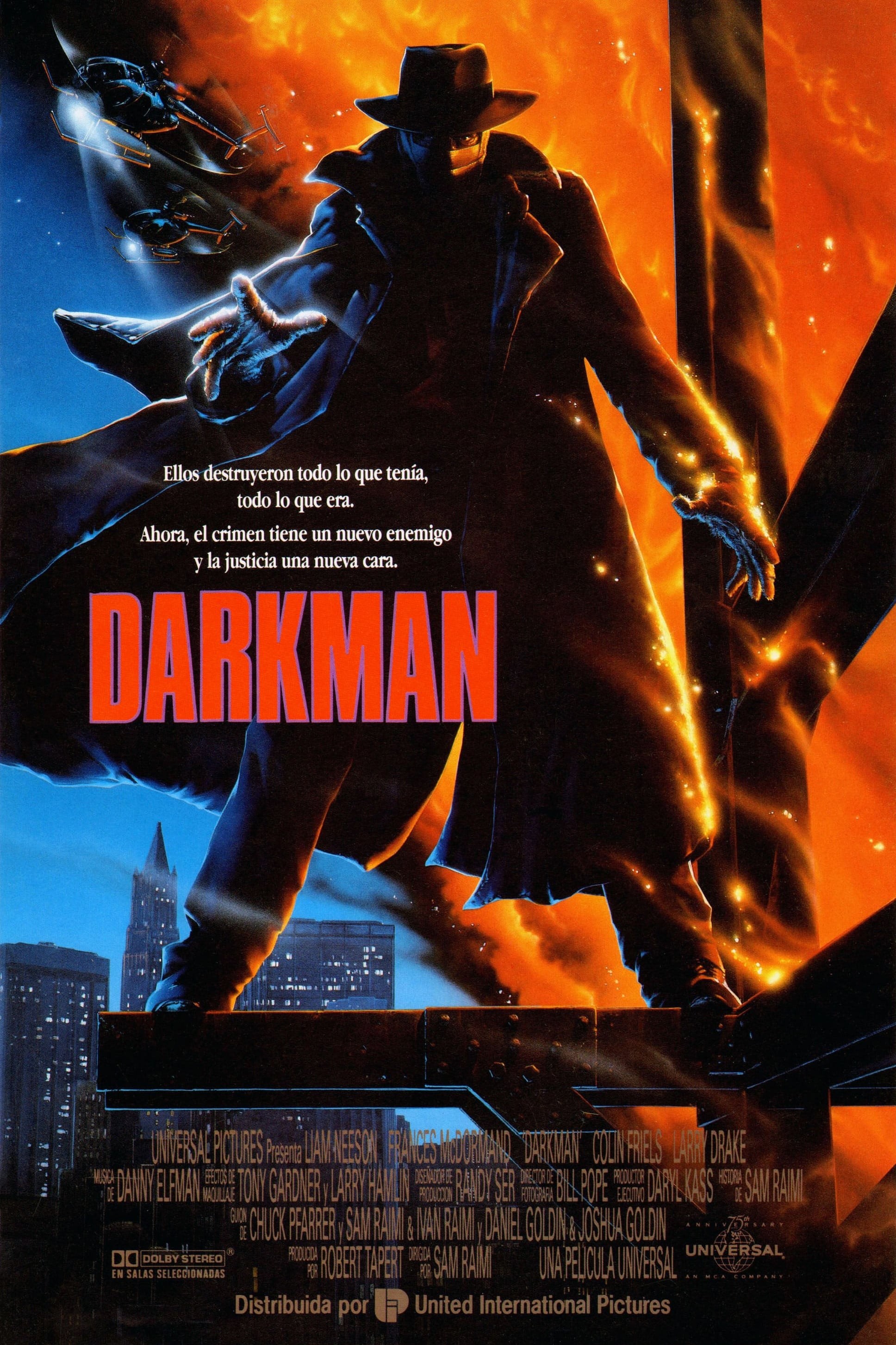 Poster de DARKMAN en español
