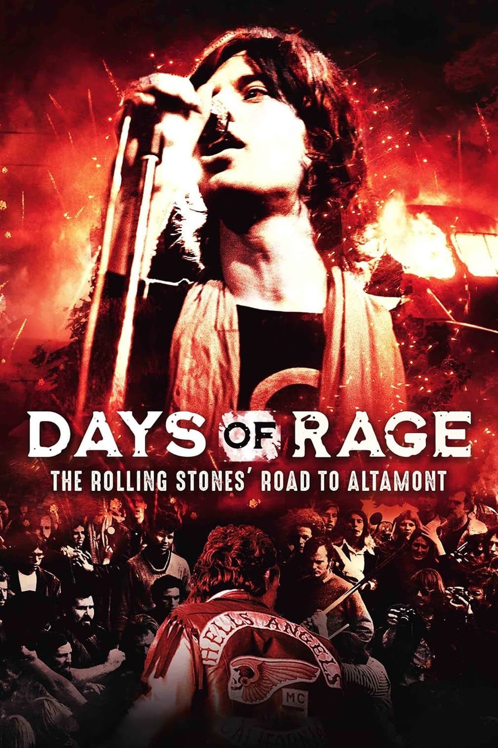 Poster de DAYS OF RAGE: THE ROLLING STONES' ROAD TO ALTAMONT en inglés