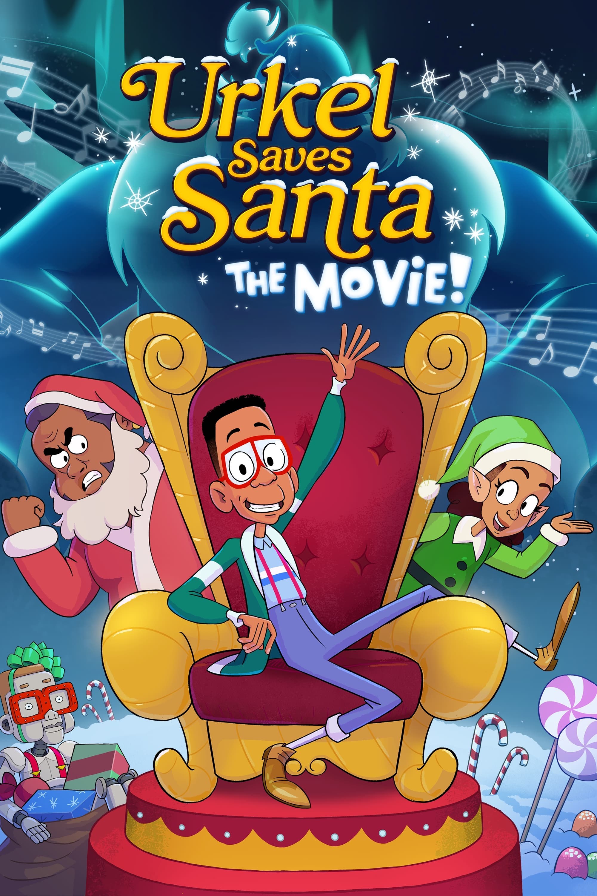 Poster de URKEL SAVES SANTA: THE MOVIE! en inglés
