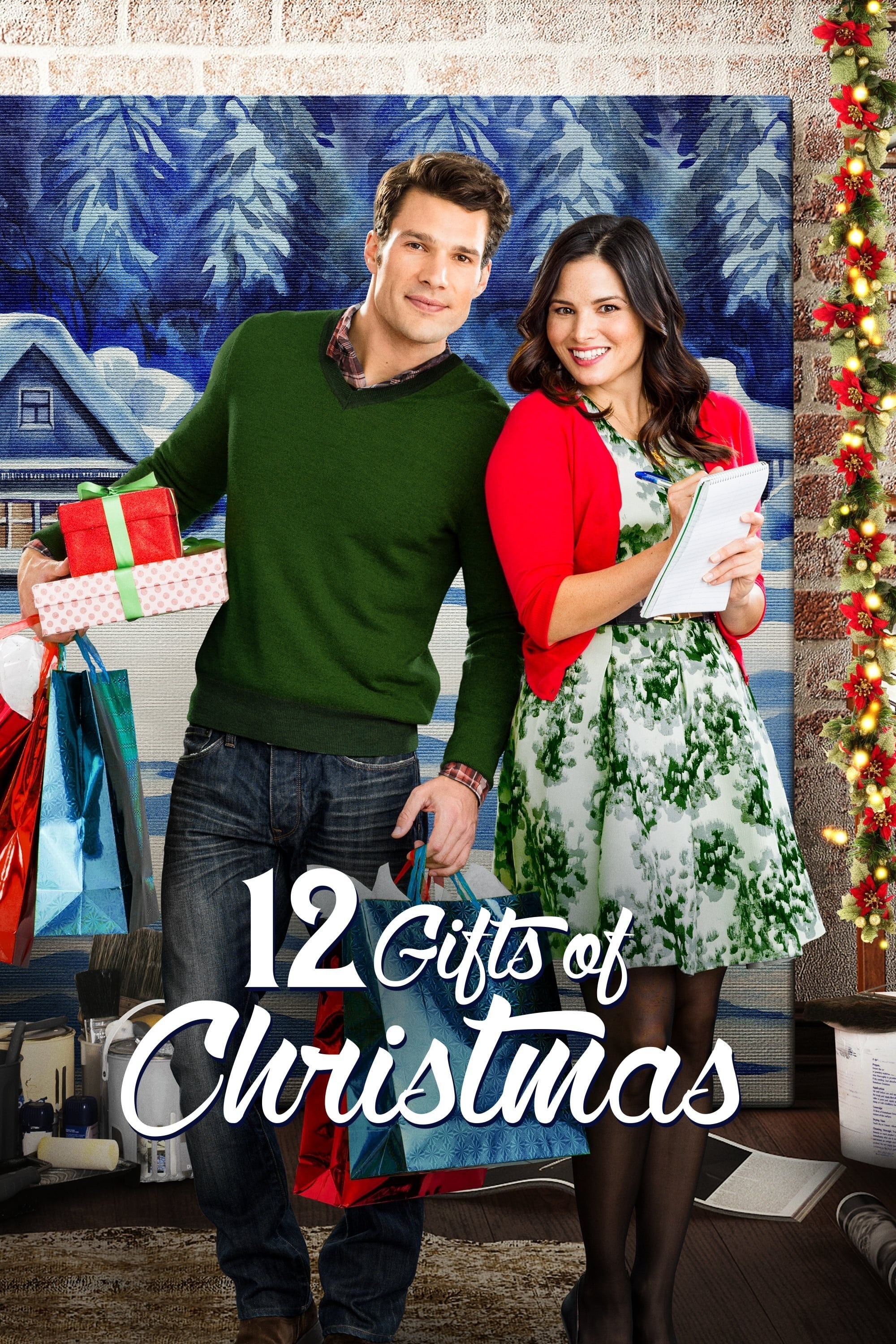 Poster de 12 REGALOS DE NAVIDAD en inglés