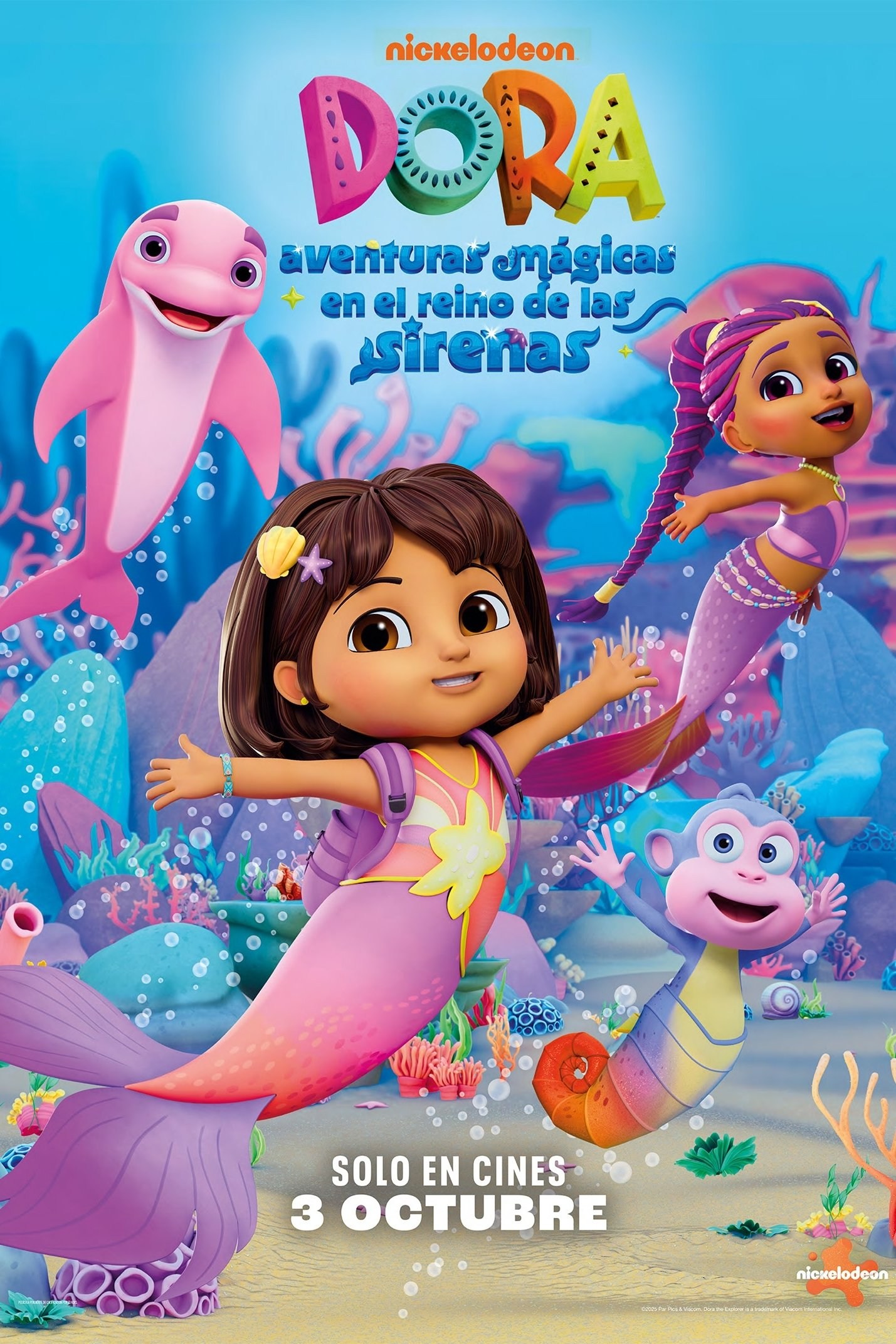 Poster de DORA: AVENTURAS MÁGICAS EN EL REINO DE LAS SIRENAS en español